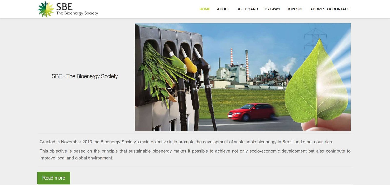 SBE  Sociedade Brasileira de Bioenergia